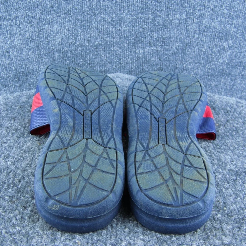 Lands' End Boys‎ Slide Shoes Sandal Red Synthetic Hook & Loop Size Y 5 Medium